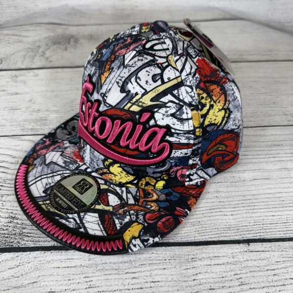 NWT Estonia Embroidered Robin-Ruth Limited Edition Hat Cap One Size Snapback - Picture 2 of 9